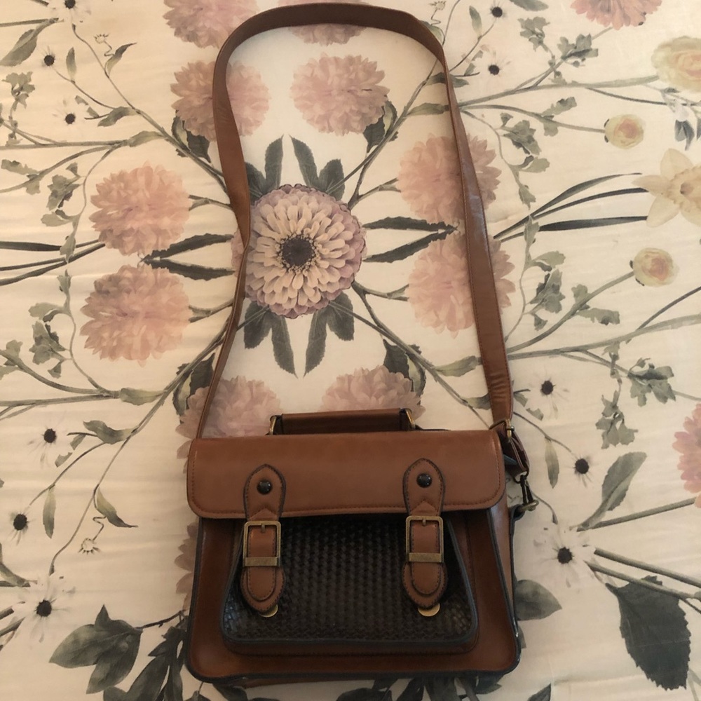 Faux leather purse
